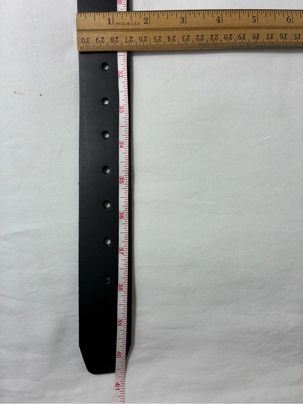 Mens belt Sz 36 Classic Black leather office school casual